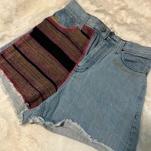 BDG Light Blue Denim Shorts with Accents size 25